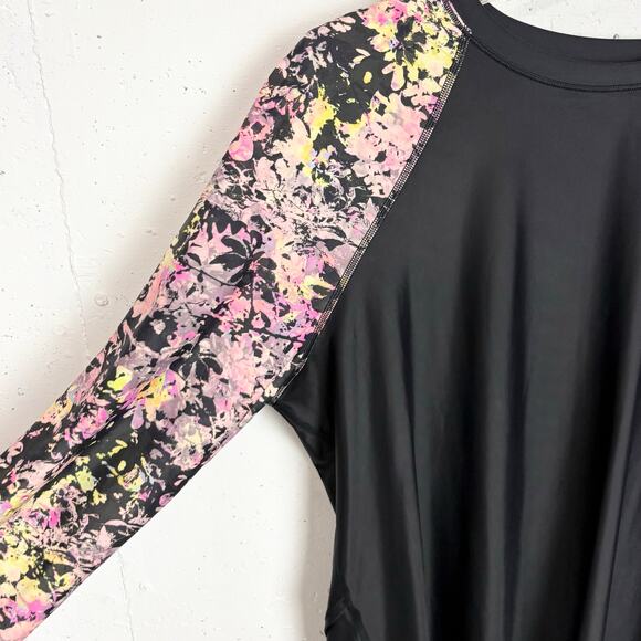 Lululemon Womens Waterside Relaxed UV Protection Long Sleeve Rash Guard Black XL - Picture 5 of 11